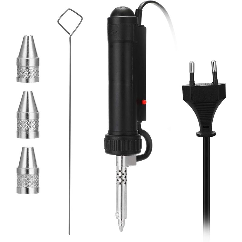 foto del prodotto penna per pompa dissaldante elettrica, ventosa elettrica, portatile, per saldatura a vuoto, bbt 680 nero sollbry