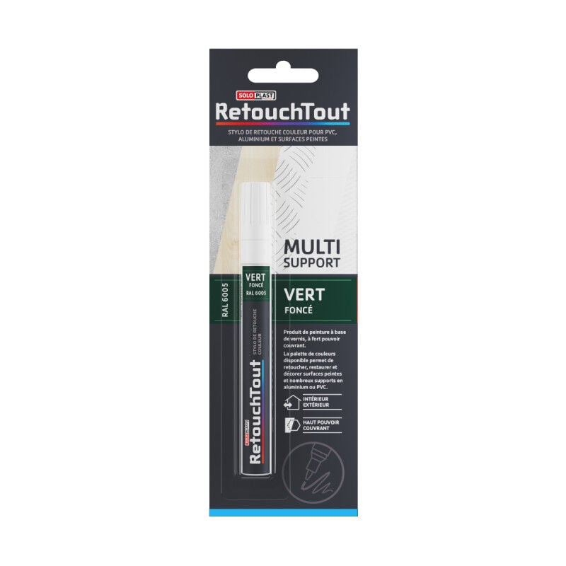 foto del prodotto penna per ritocchi colore soloplast verde scuro 10ml