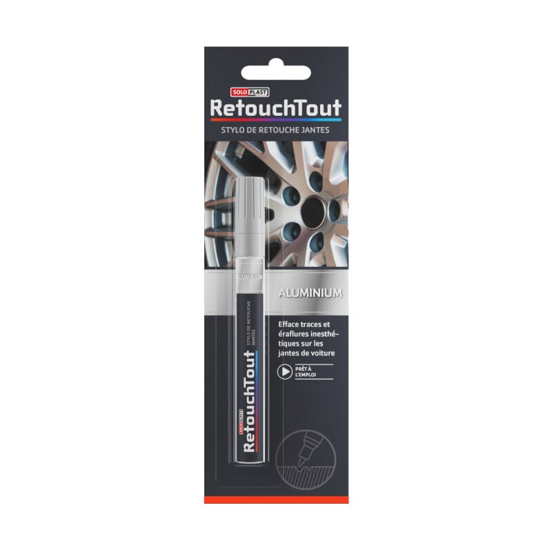 foto del prodotto penna per ritocco ruote soloplast alluminio - 10ml