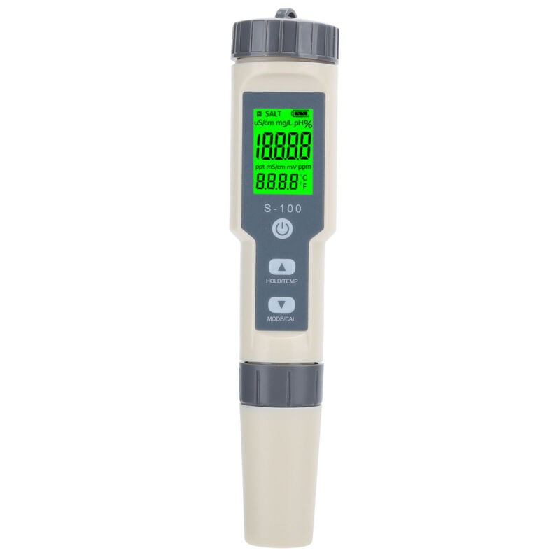 foto del prodotto penna per test di temperatura e salinit ec tds 4 in 1 tester digitale della qualit dell acqua per acquari di acqua di mare batteria non inclusa 