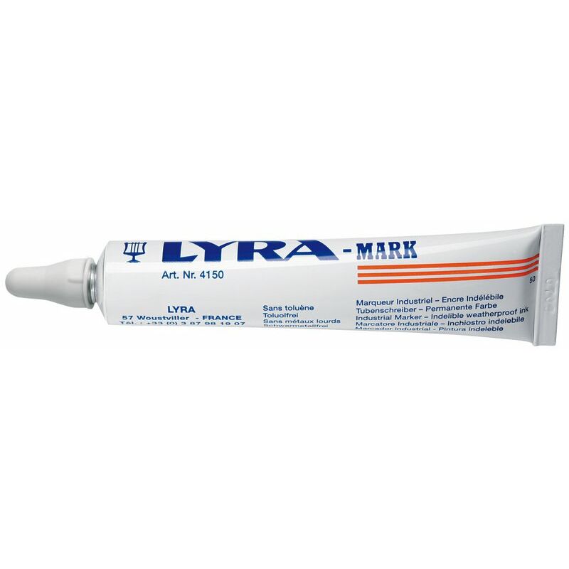foto del prodotto pennarello a sfera bianco da 50 ml lyra