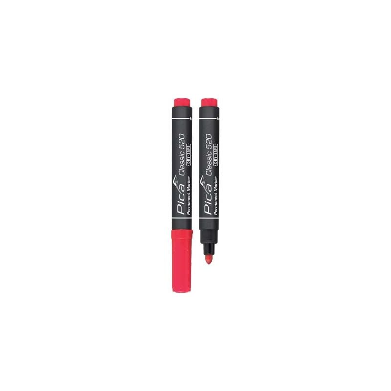 foto del prodotto pennarello classic 520 40 pica rosso punta tonda