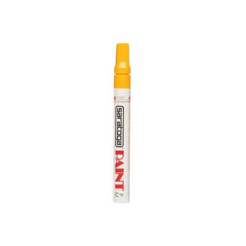 foto del prodotto pennarello paint marker permanente saratoga punta media giallo
