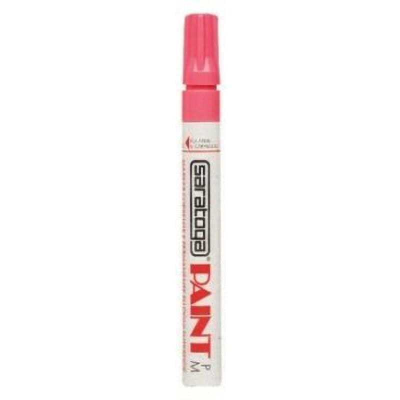 foto del prodotto pennarello paint marker permanente saratoga punta media rosa