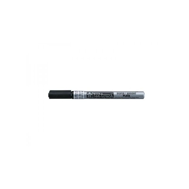 foto del prodotto pennarello pen touck a punta fine 1.0mm inchiostro permanente opaco colore argento sakura