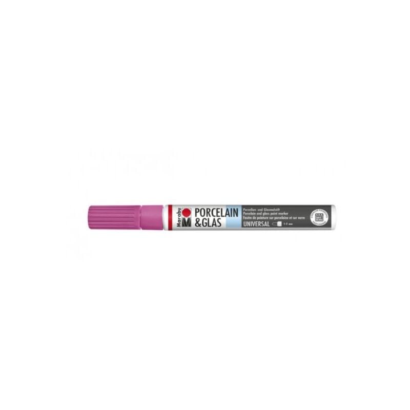 foto del prodotto pennarello per porcellana e vetro 1 2mm rosa pink 033 marabu