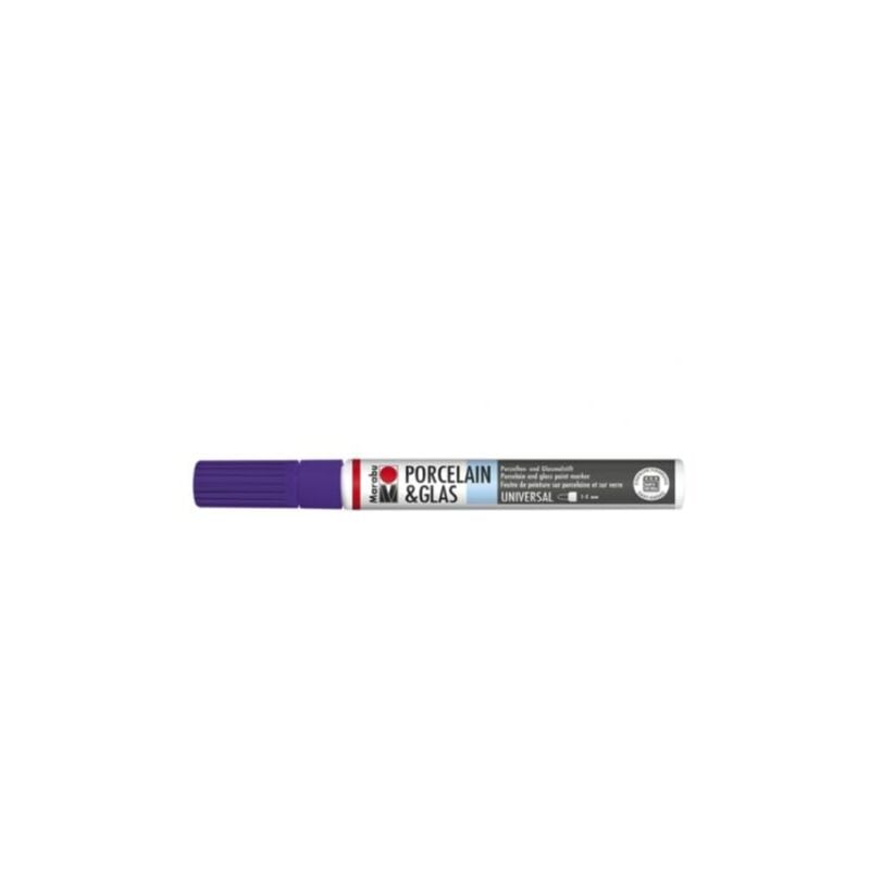 foto del prodotto pennarello per porcellana e vetro 1 2mm viola 251 marabu