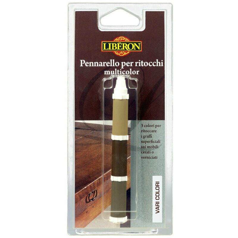 foto del prodotto pennarello per ritocchi multicolor restauro mobili riparare graffi legno liberon colore quercia