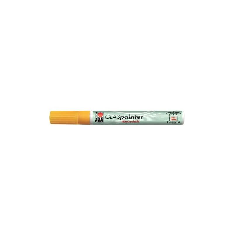 foto del prodotto pennarello per vetro punta 1 2mm giallo sole 220 marabu