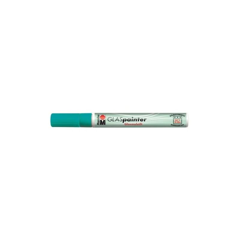 foto del prodotto pennarello punta 1 2mm per vetro e porcellana 20ml colore turchese 092 marabu