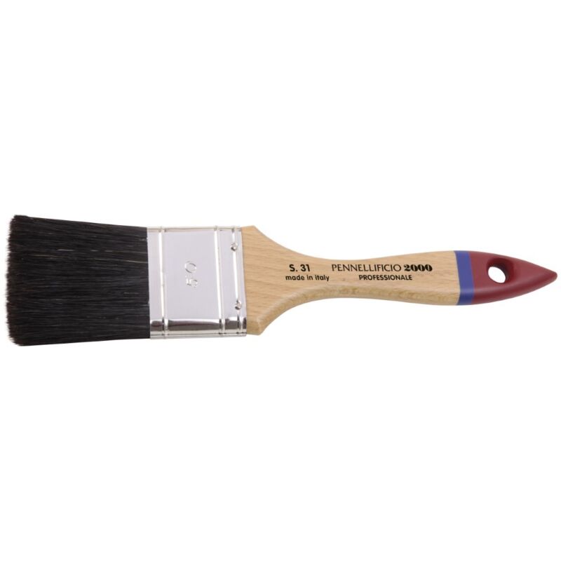 foto del prodotto pennellessa manico legno ghiera setola nera 70 pennellificio 2000