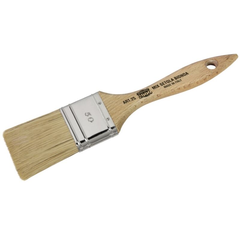 foto del prodotto pennellessa manico legno vernic.traspar. 70 set 5 pezzi - pennellificio 2000