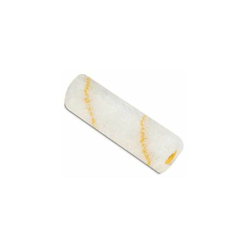 foto del prodotto pennelli cinghiale - rullino tessuto cordonato bianco riga gialla serie 201 - cm.10