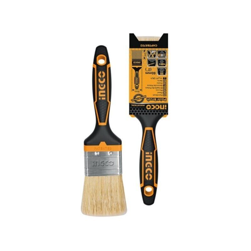 foto del prodotto pennello per smalti vernici ingco setola bionda manico soft touch 50 mm 2,0 