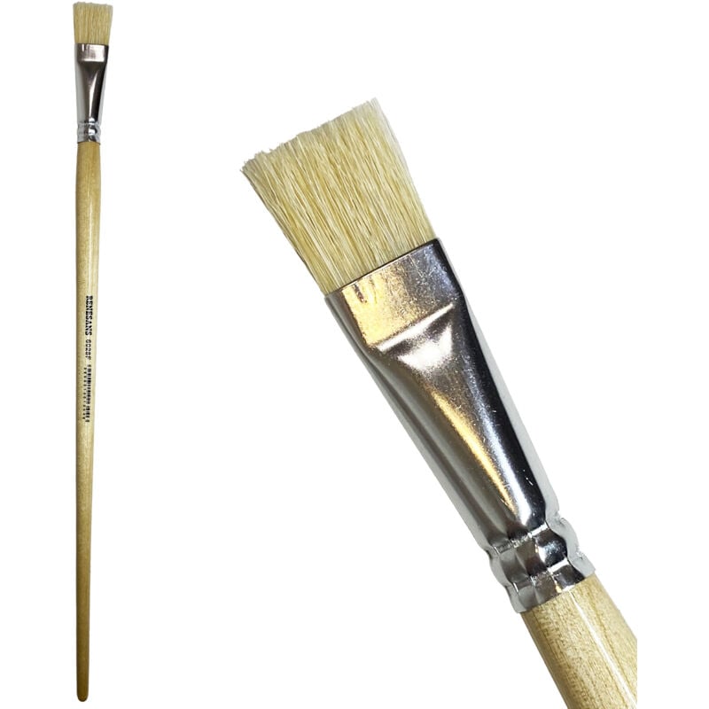 foto del prodotto pennello piatto renesans in setola naturale per colla per vernici misura 6028f. 12