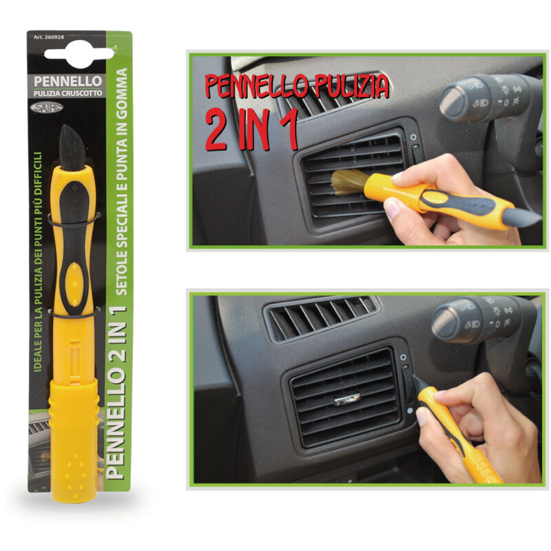 foto del prodotto pennello pulizia cruscotti 2 in 1 set 5 pezzi rhutten
