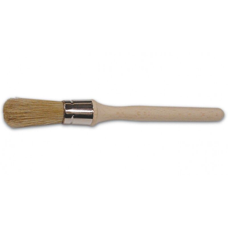 foto del prodotto pennello strozzato pura setola n.12 maurer con manico in legno cf. 6 pz