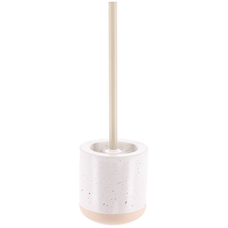foto del prodotto pennello wc maculato gres e base raw mat bianco beige tendance