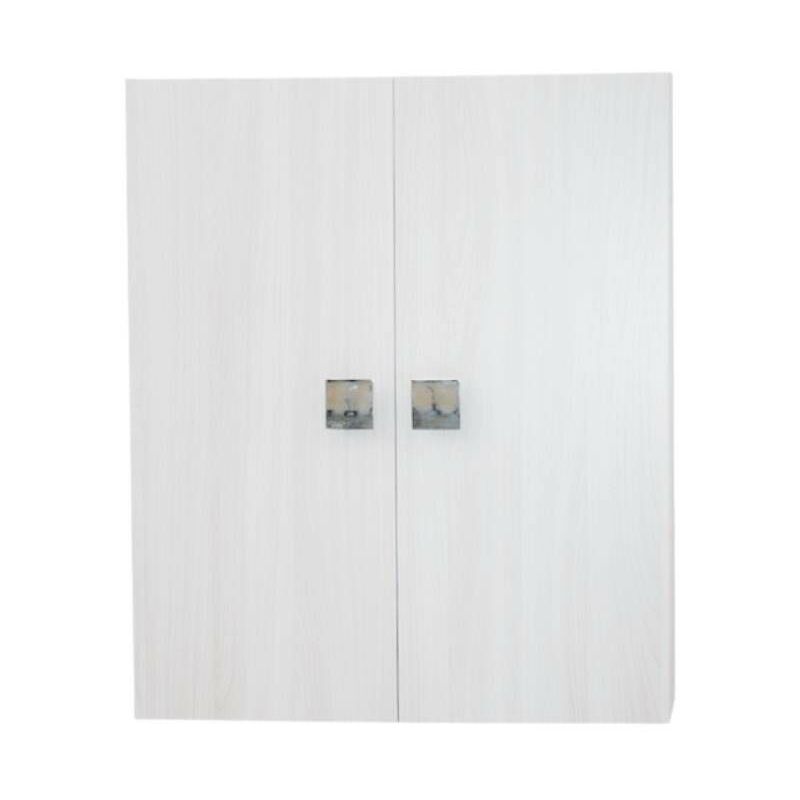 foto del prodotto pensile bagno con 2 ante 60x70h cm colore bianco larice blanca