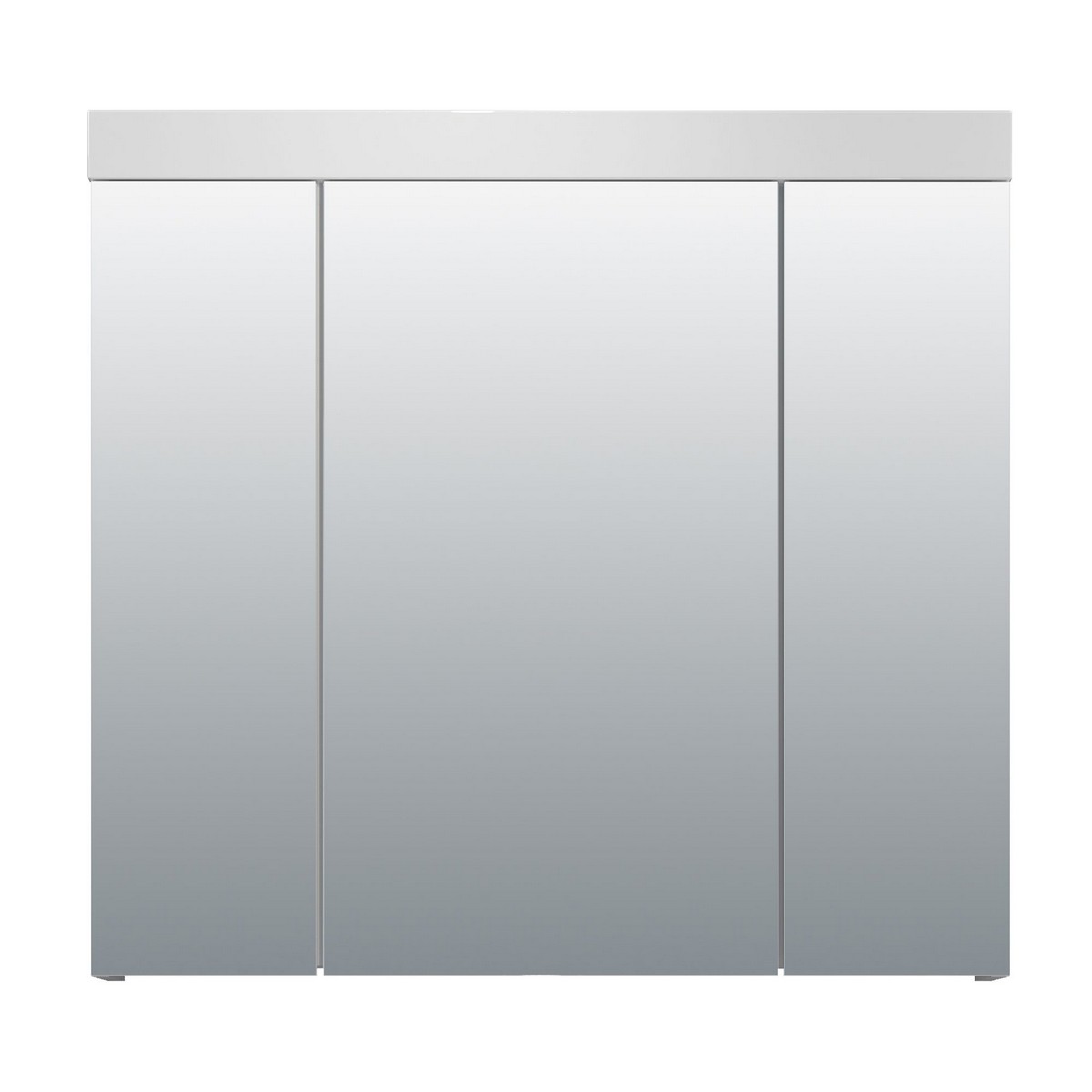 foto del prodotto pensile bagno con specchio devon, bianco, truciolare melaminico, 80x75x16 cm, epikasa