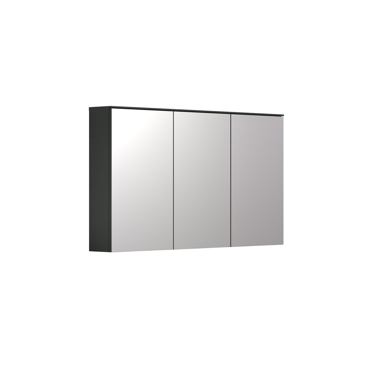 foto del prodotto pensile bagno con specchio synnax, antracite, truciolare melaminico, 120x70x17 cm, epikasa