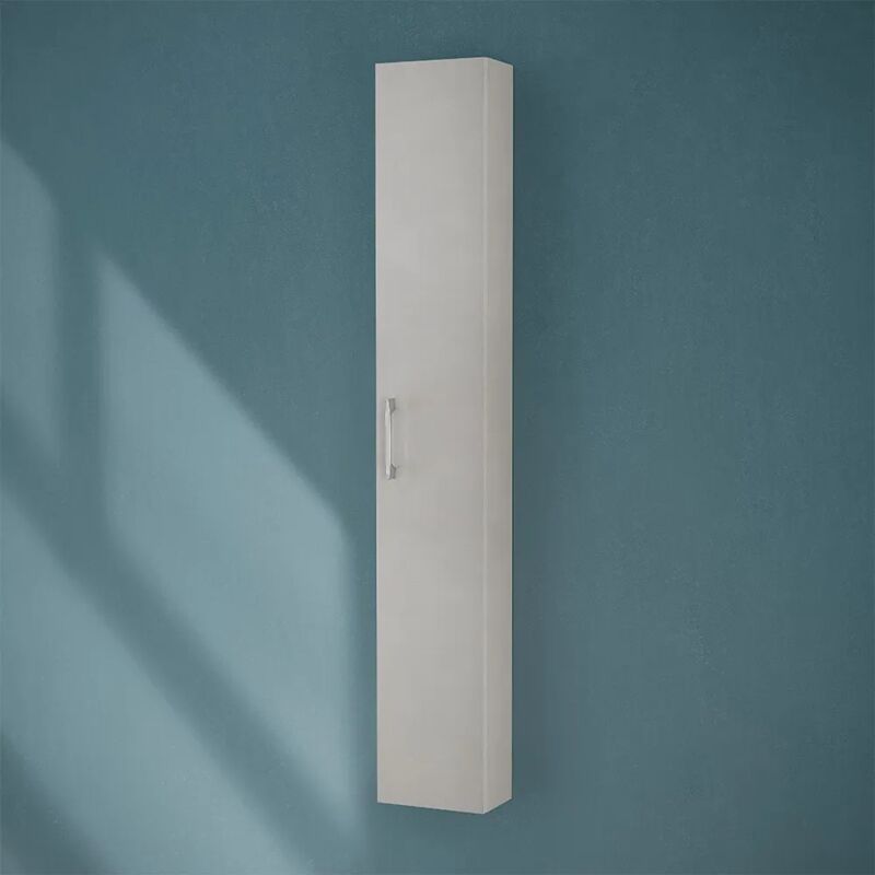 foto del prodotto pensile bagno sospeso h 150 cm grigio calce con 5 ripiani interni moon