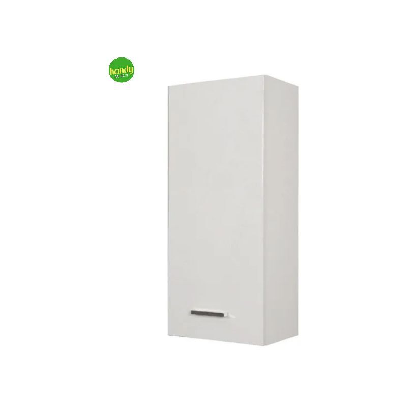 foto del prodotto pensile bagno sospeso un anta in melaminico bianco h.70cm l 34cm h 71cm p 22cm savini