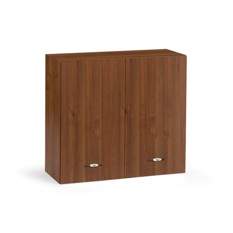 foto del prodotto pensile colapiatti cucina 80x32x72 cm in legno noce antico con due ante adige