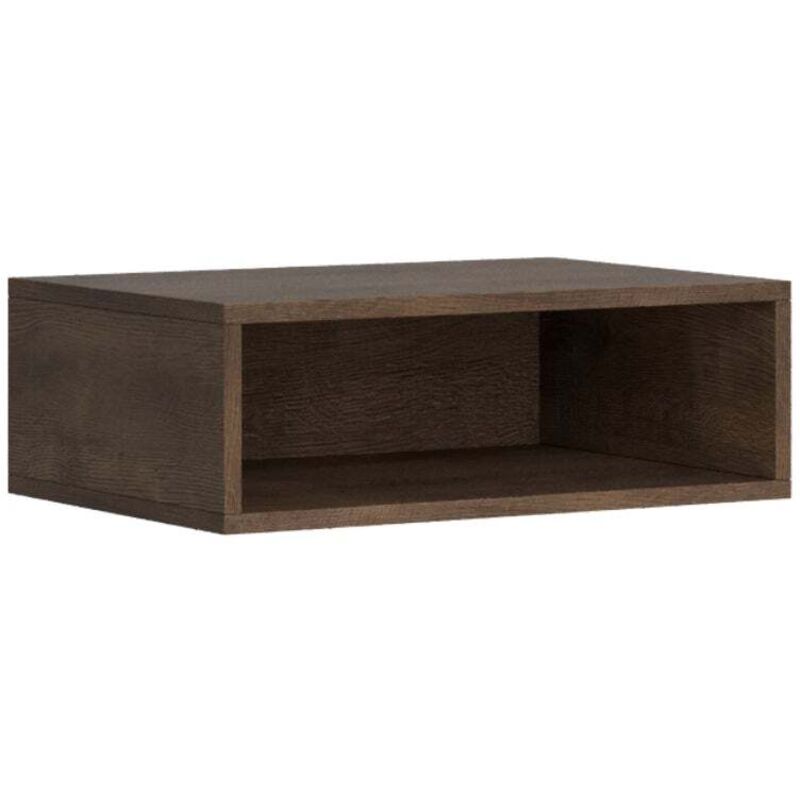 foto del prodotto pensile cubico in legno per composizioni arredamento camere ed interni 60 x 40 cm con foro noce