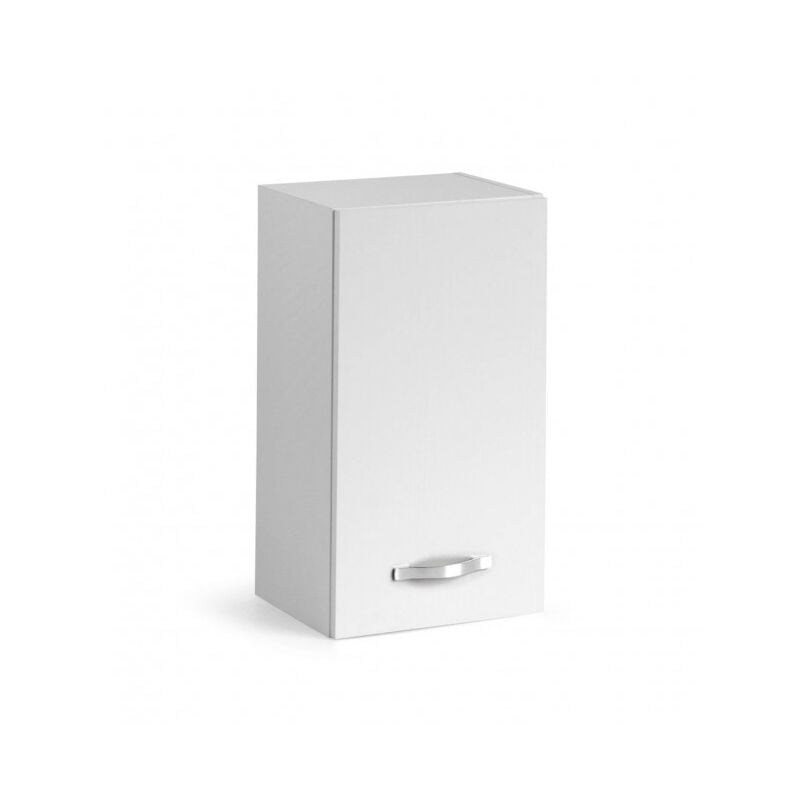 foto del prodotto pensile cucina 40x32x72 cm in legno bianco frassinato con un anta foligno