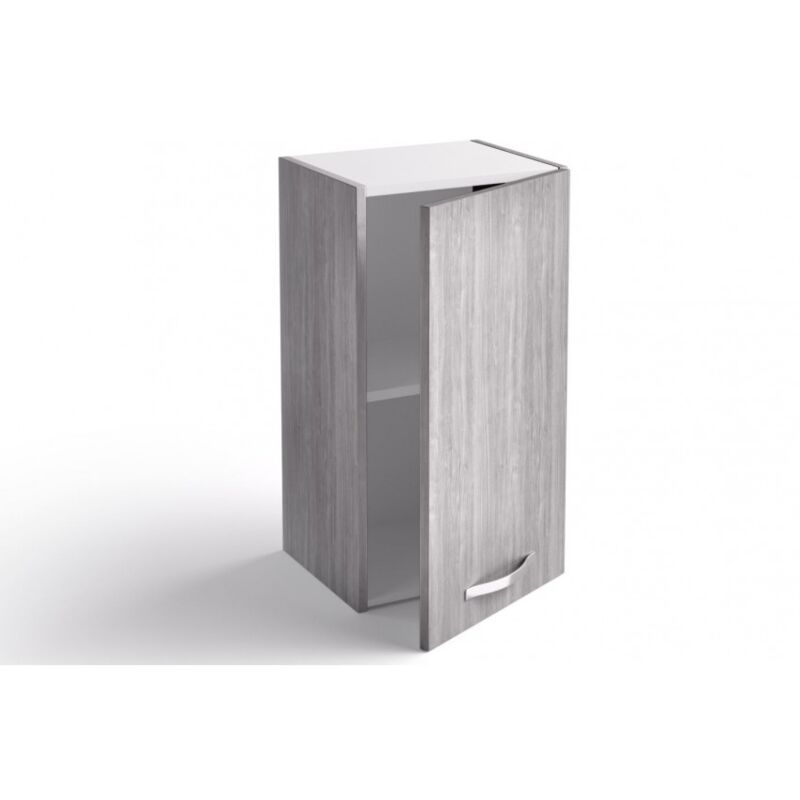 foto del prodotto pensile cucina 40x33x72 cm in legno grigio islanda con un anta massa