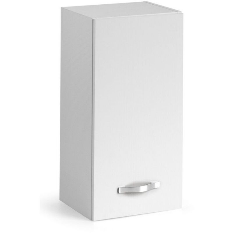 foto del prodotto pensile cucina con anta 30x32x72h colore bianco frassinato