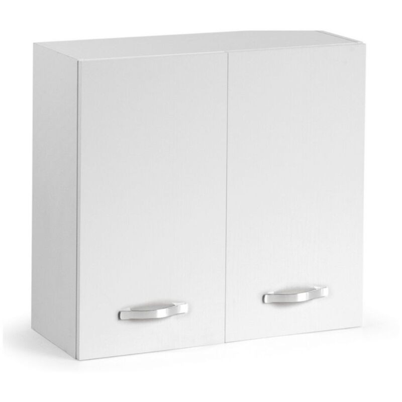 foto del prodotto pensile cucina doppia anta 80x32x72h colore bianco frassinato
