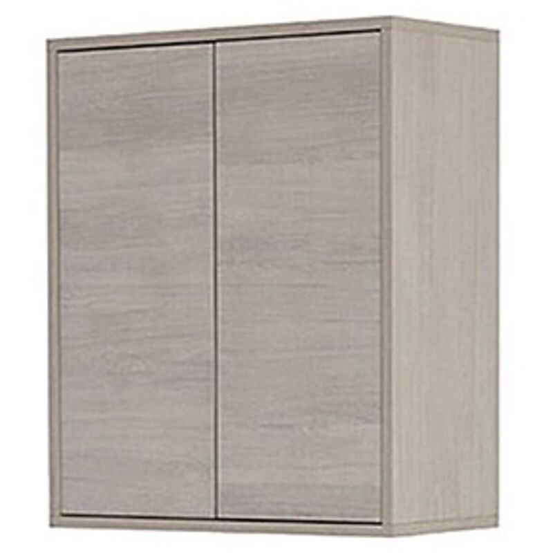 foto del prodotto pensile da bagno sospeso 60x72 cm rovere chiaro con 2 ante mondo 2.0 feridras