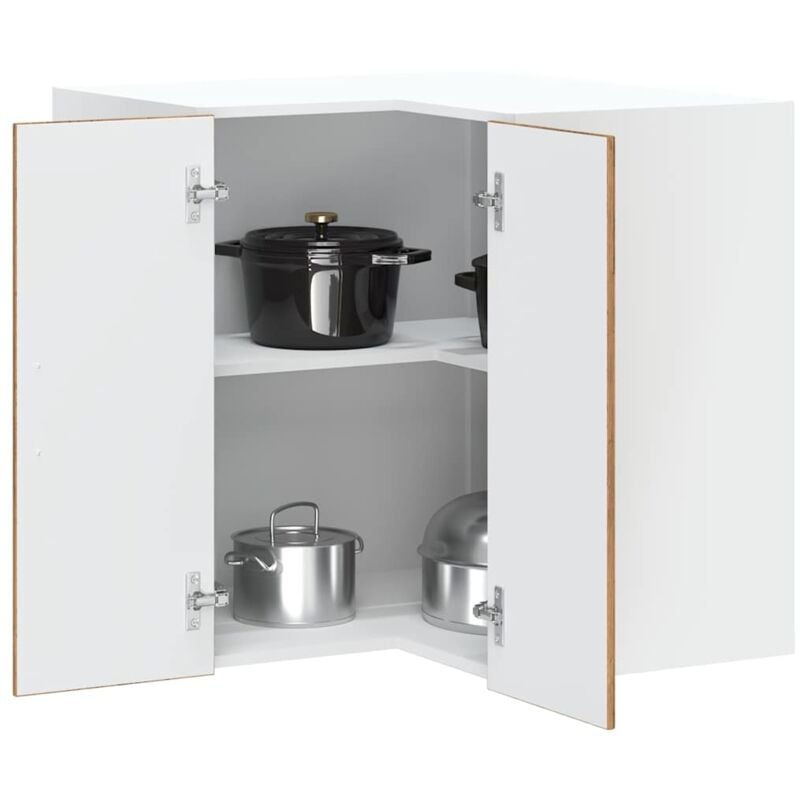 foto del prodotto pensile da cucina ad angolo kalmar legno vecchio in truciolato vidaxl