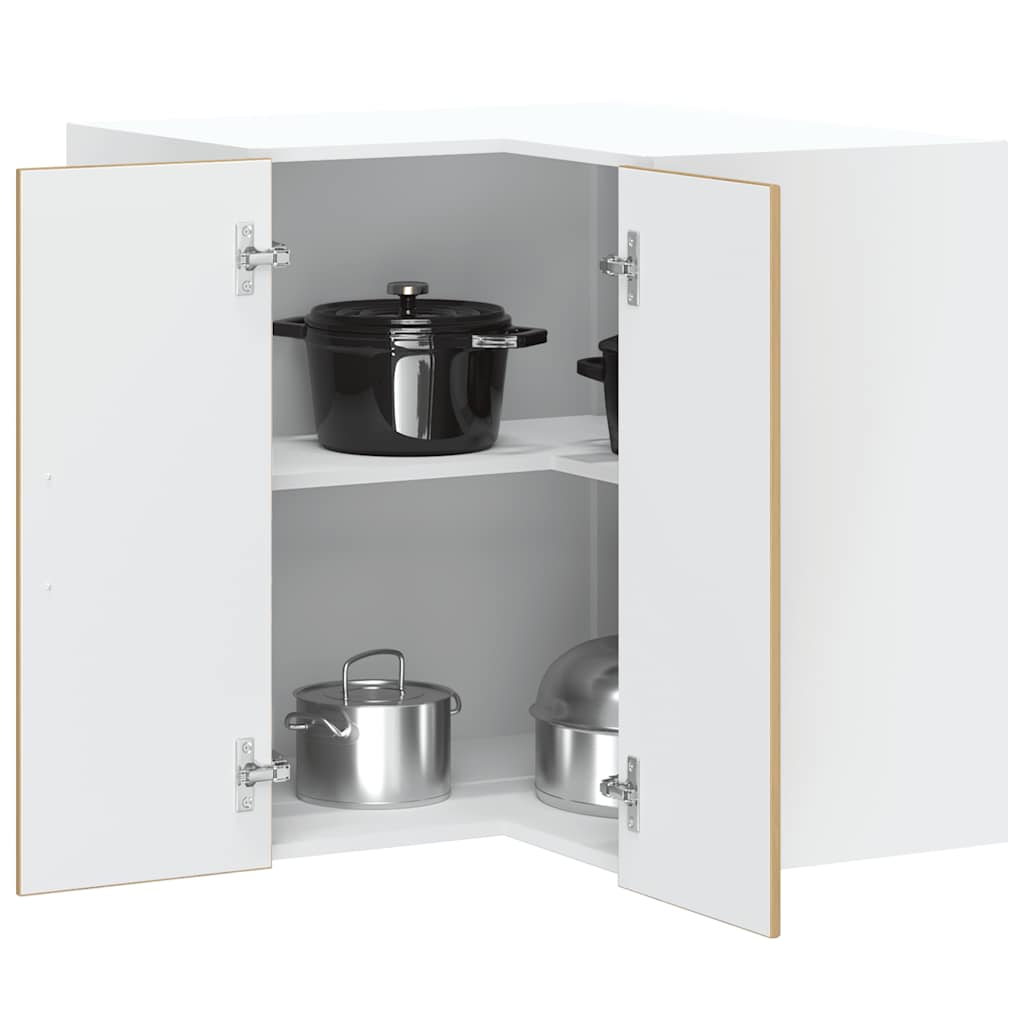 foto del prodotto pensile da cucina ad angolo kalmar rovere artigianale