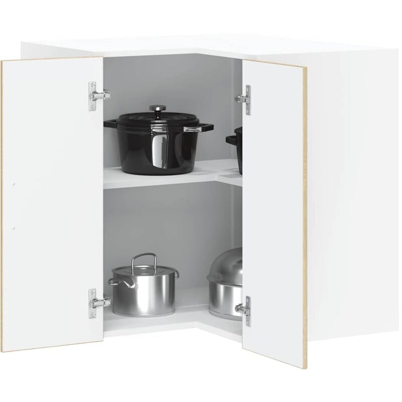 foto del prodotto pensile da cucina ad angolo lucca rovere sonoma in truciolato vidaxl