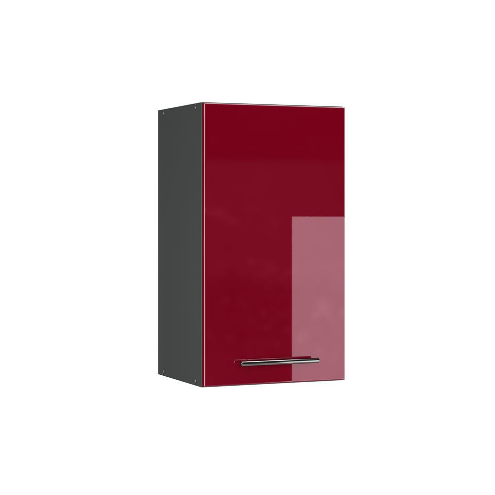 foto del prodotto pensile da cucina fame line, rosso bordeaux lucido, 40 cm vicco