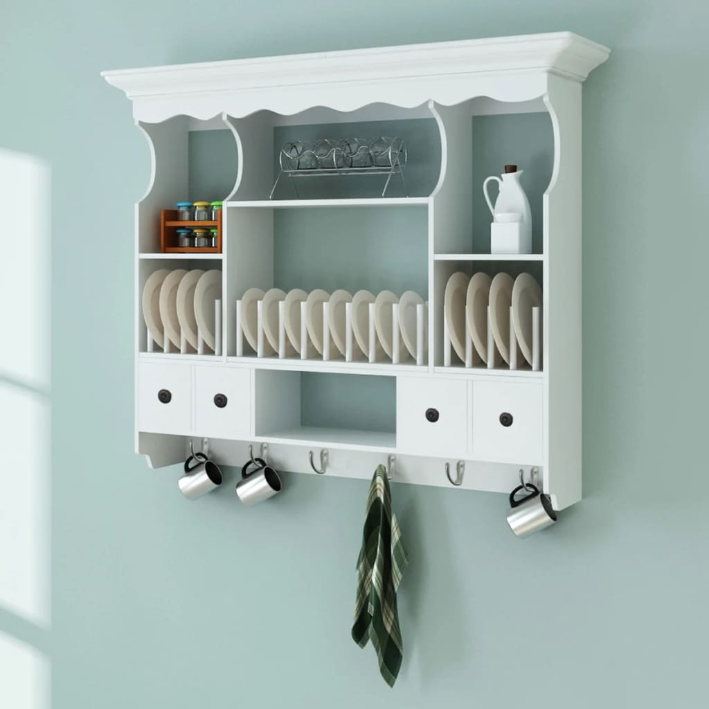 foto del prodotto pensile da cucina in legno bianco cod mxl 103892
