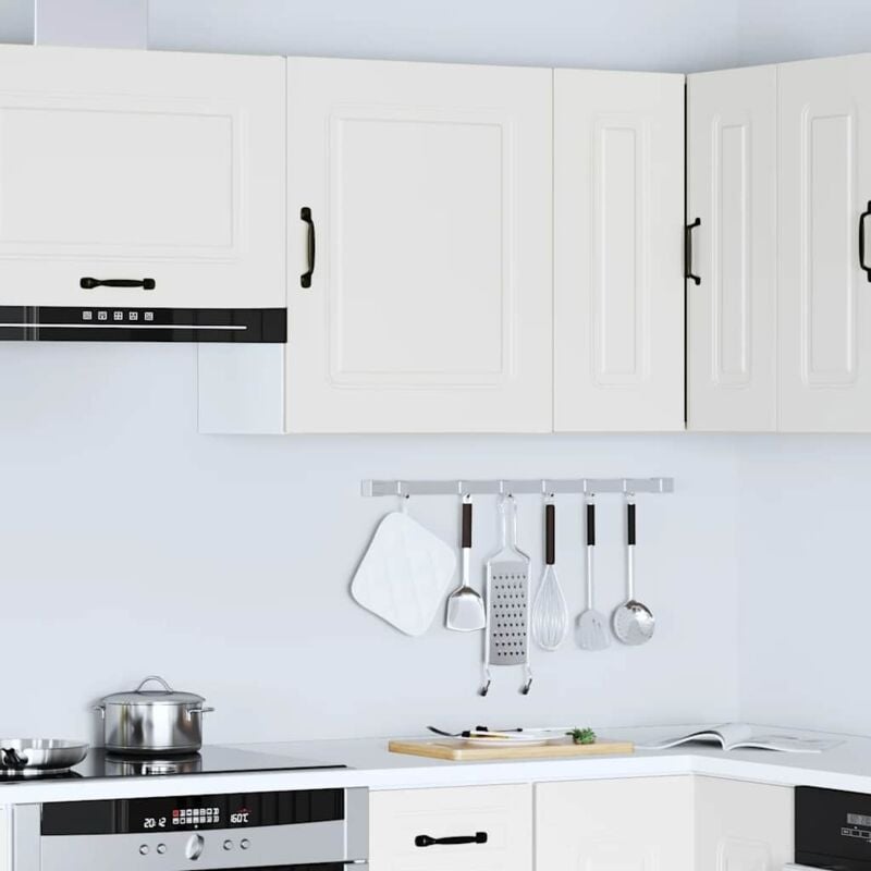 foto del prodotto pensile da cucina kalmar bianco in legno multistrato vidaxl