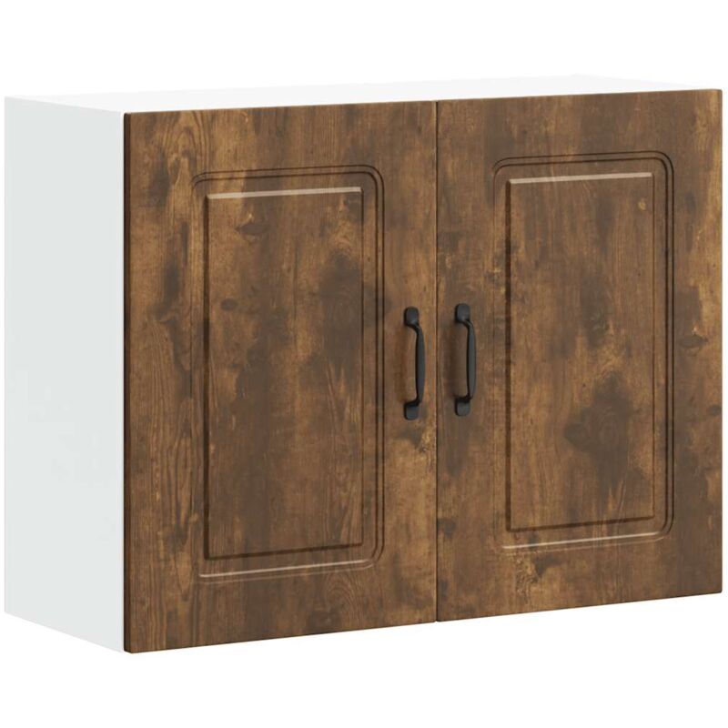 foto del prodotto pensile da cucina kalmar rovere fumo in legno multistrato vidaxl