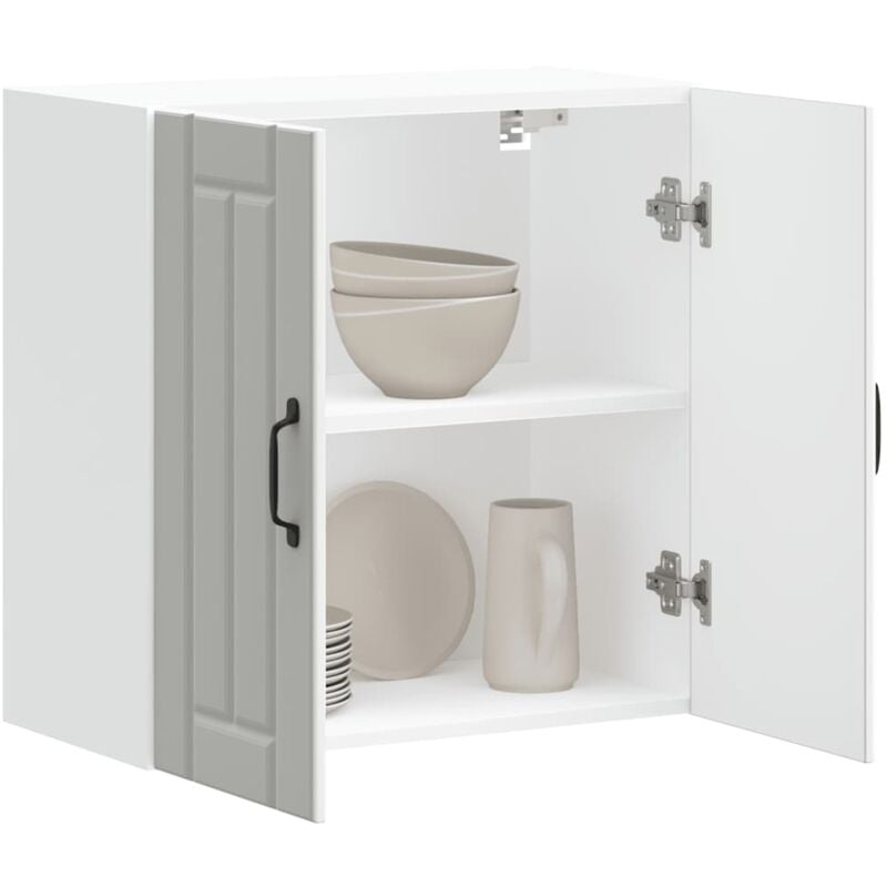 foto del prodotto pensile da cucina lucca bianco in legno multistrato vidaxl