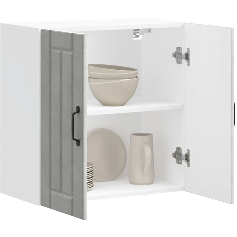 foto del prodotto pensile da cucina lucca grigio cemento in legno multistrato vidaxl