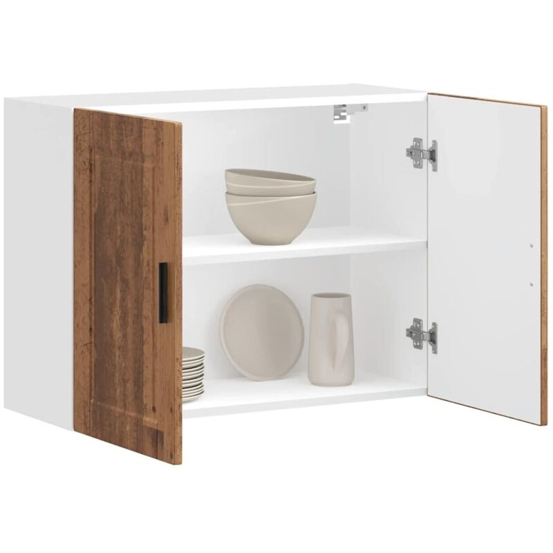 foto del prodotto pensile da cucina porto legno vecchio in legno multistrato vidaxl