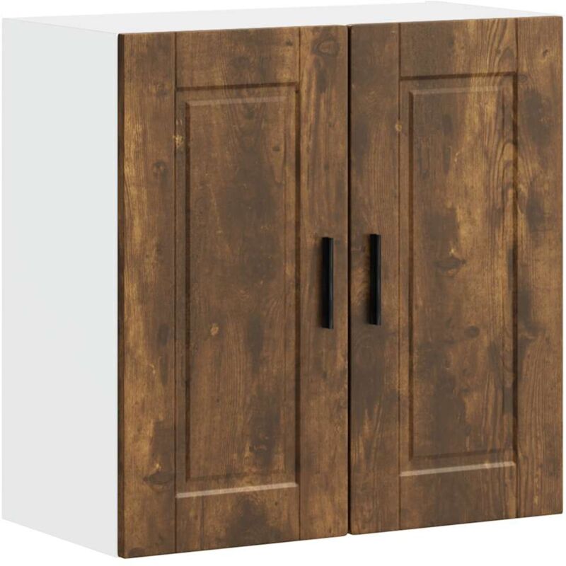 foto del prodotto pensile da cucina porto rovere fumo in legno multistrato vidaxl