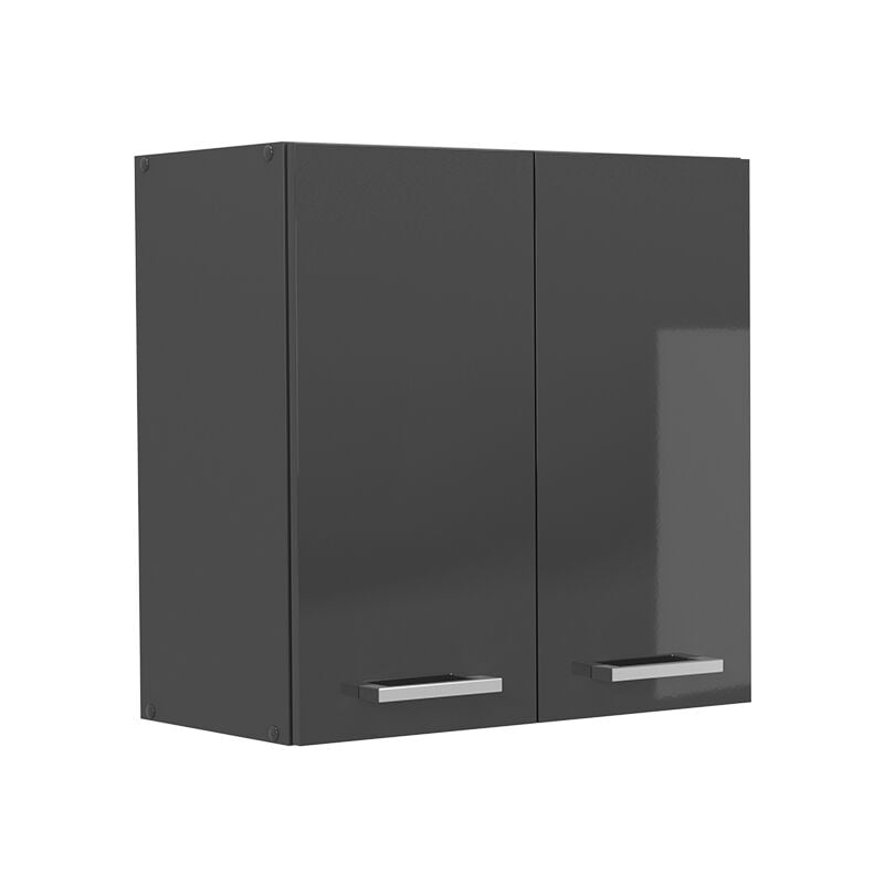 foto del prodotto pensile da cucina r line, antracite lucido, 60 cm vicco