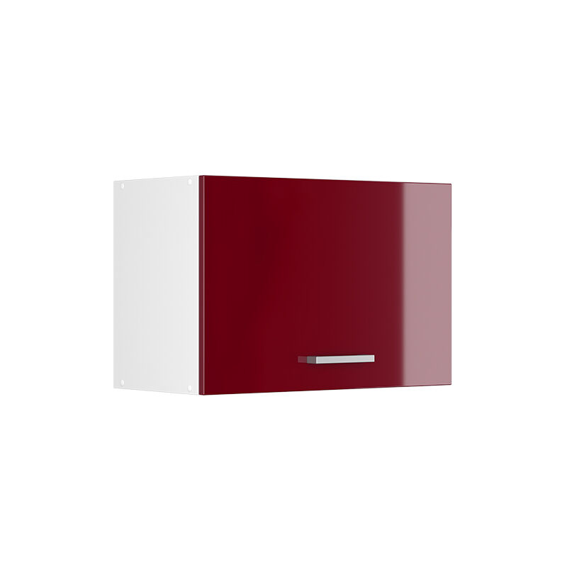 foto del prodotto pensile da cucina r line, rosso bordeaux lucido, 60 cm piatto vicco