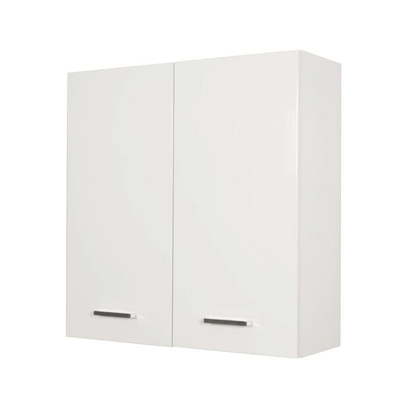 foto del prodotto pensile doppio bianco lucido, 68x71x22 cm