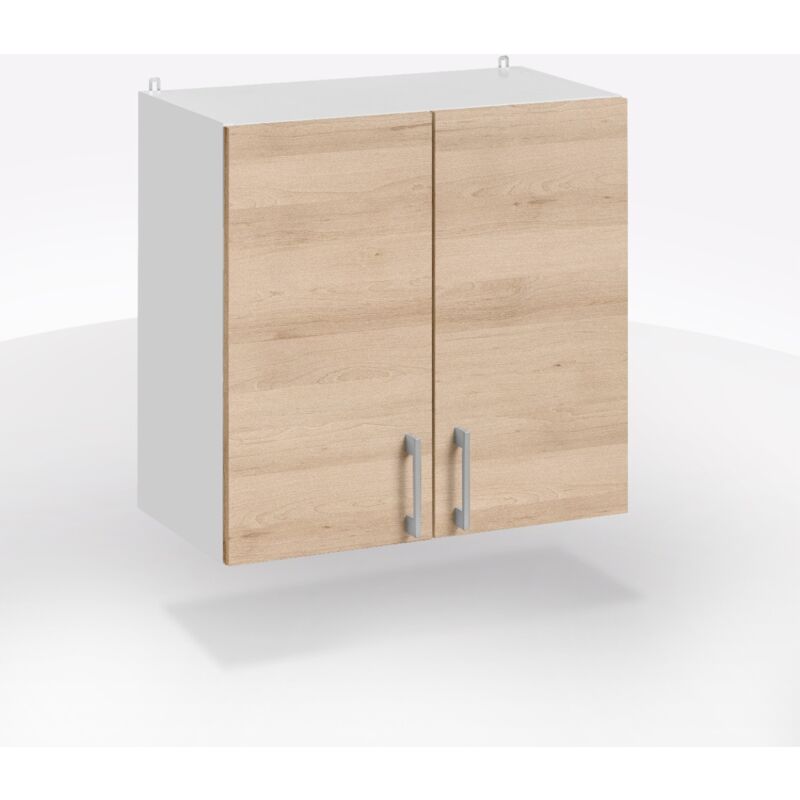 foto del prodotto pensile eco cm 60x32 h.60 bianco e rovere artisan