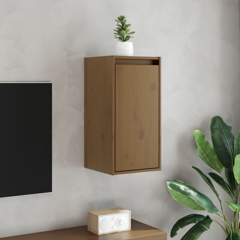 foto del prodotto pensile marrone ambra 30x30x60 cm in legno massello di pino vidaxl